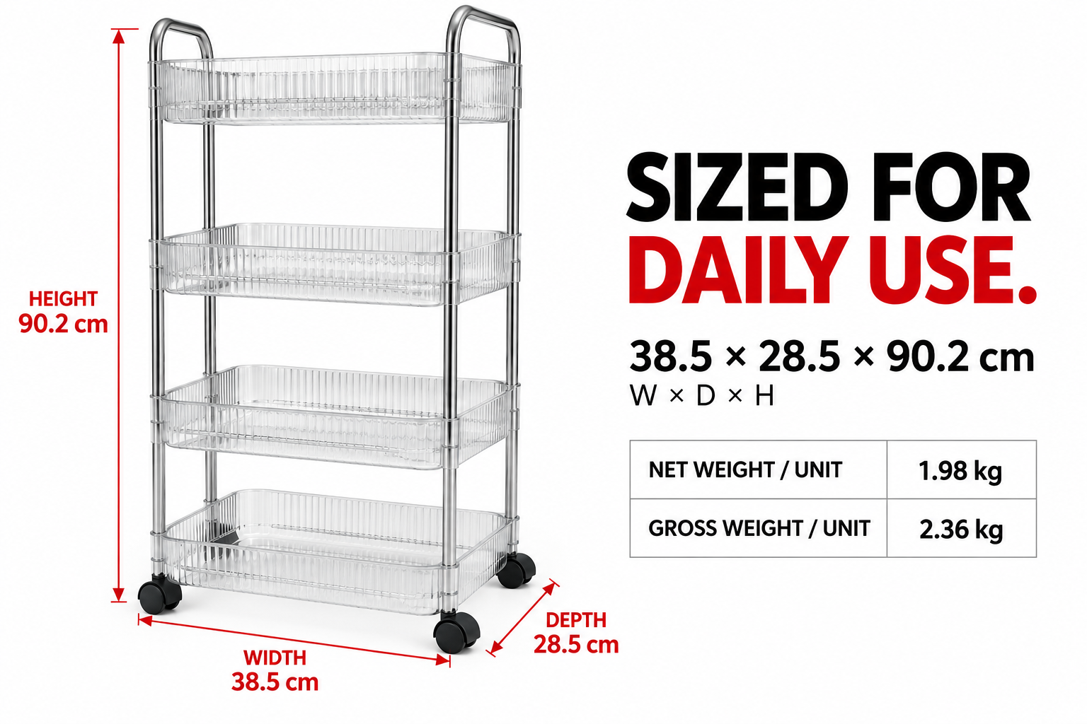 SO-RC-003 — 03 · Dimensions & per-unit weights
